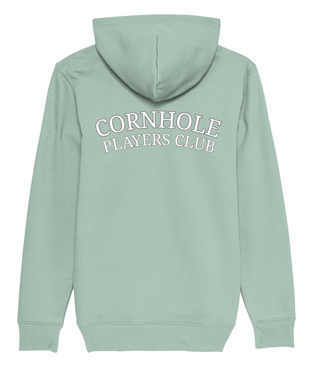 Mens Unisex Premium Hoodie (Various Colours) Cornhole Apparel - CPC Circle Cup (Logo White)