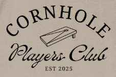 Mens Unisex Premium Desert Dust T-Shirt - CPC County (Logo Black) - Cornhole Players Club