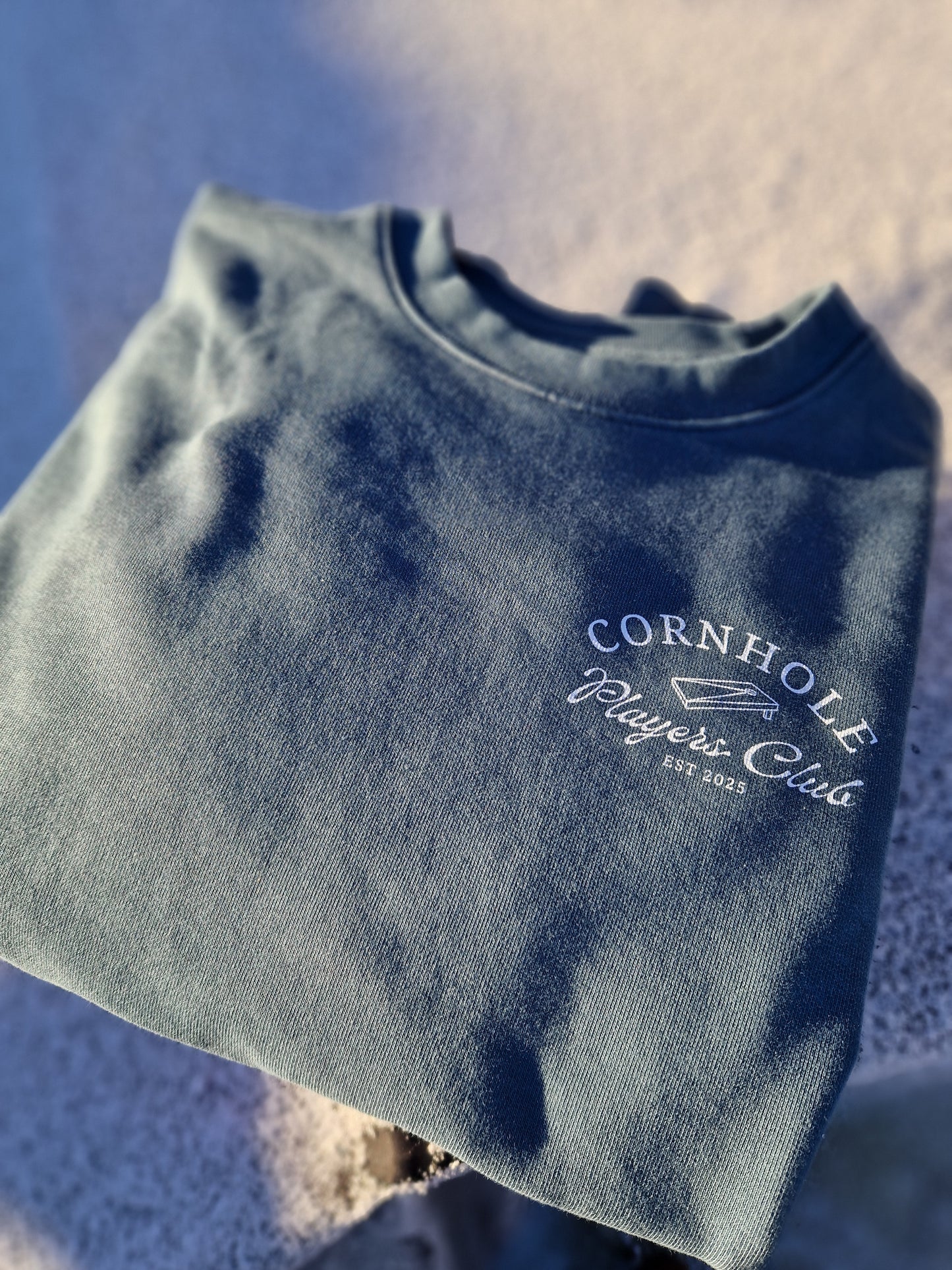 Mens Unisex Premium Stargazer Sweatshirt - CPC County (Logo White) - Cornhole Players Club