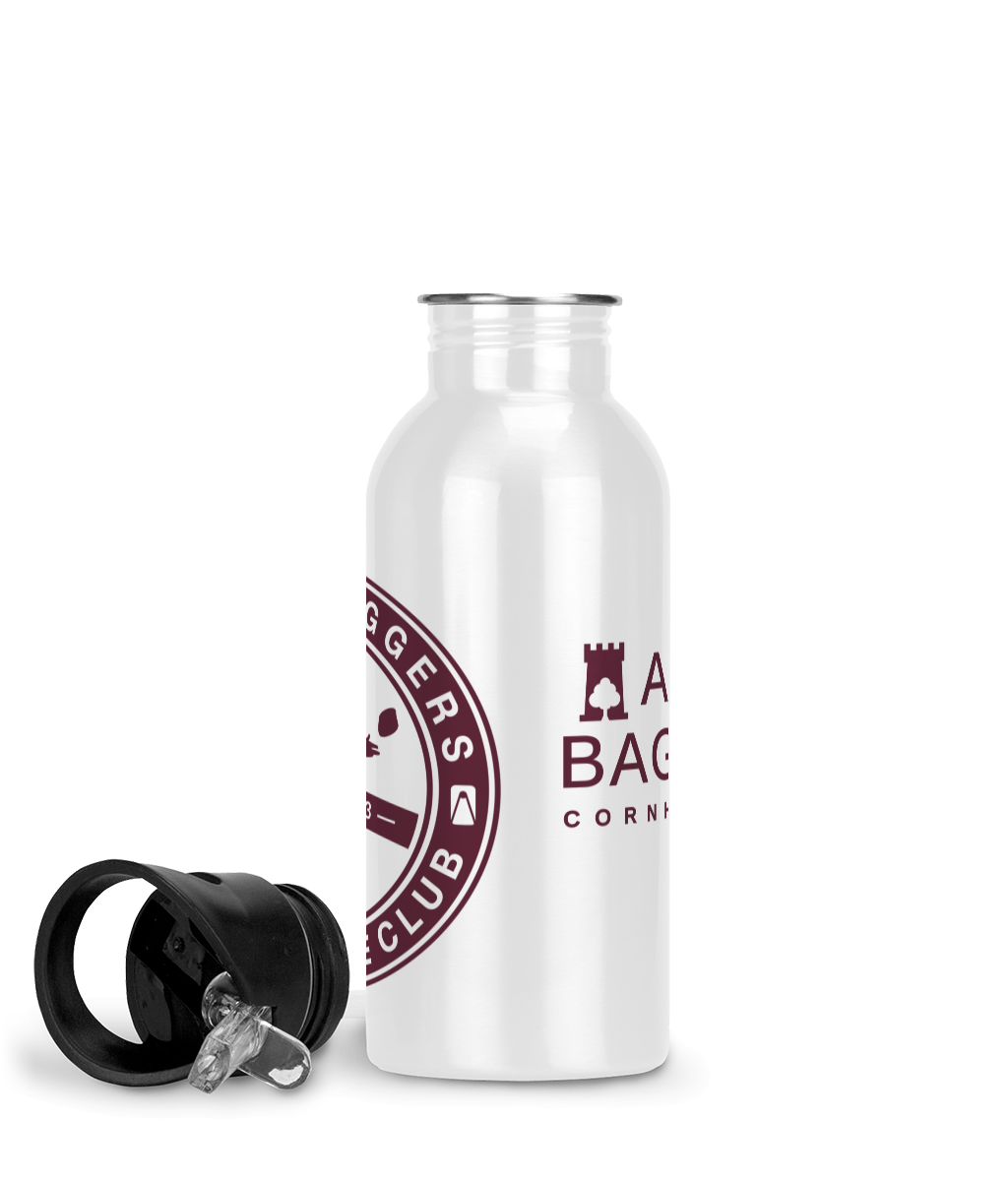 Ashby Baggers Logo Crimson Gym Fitness Water Bottle 600 ml