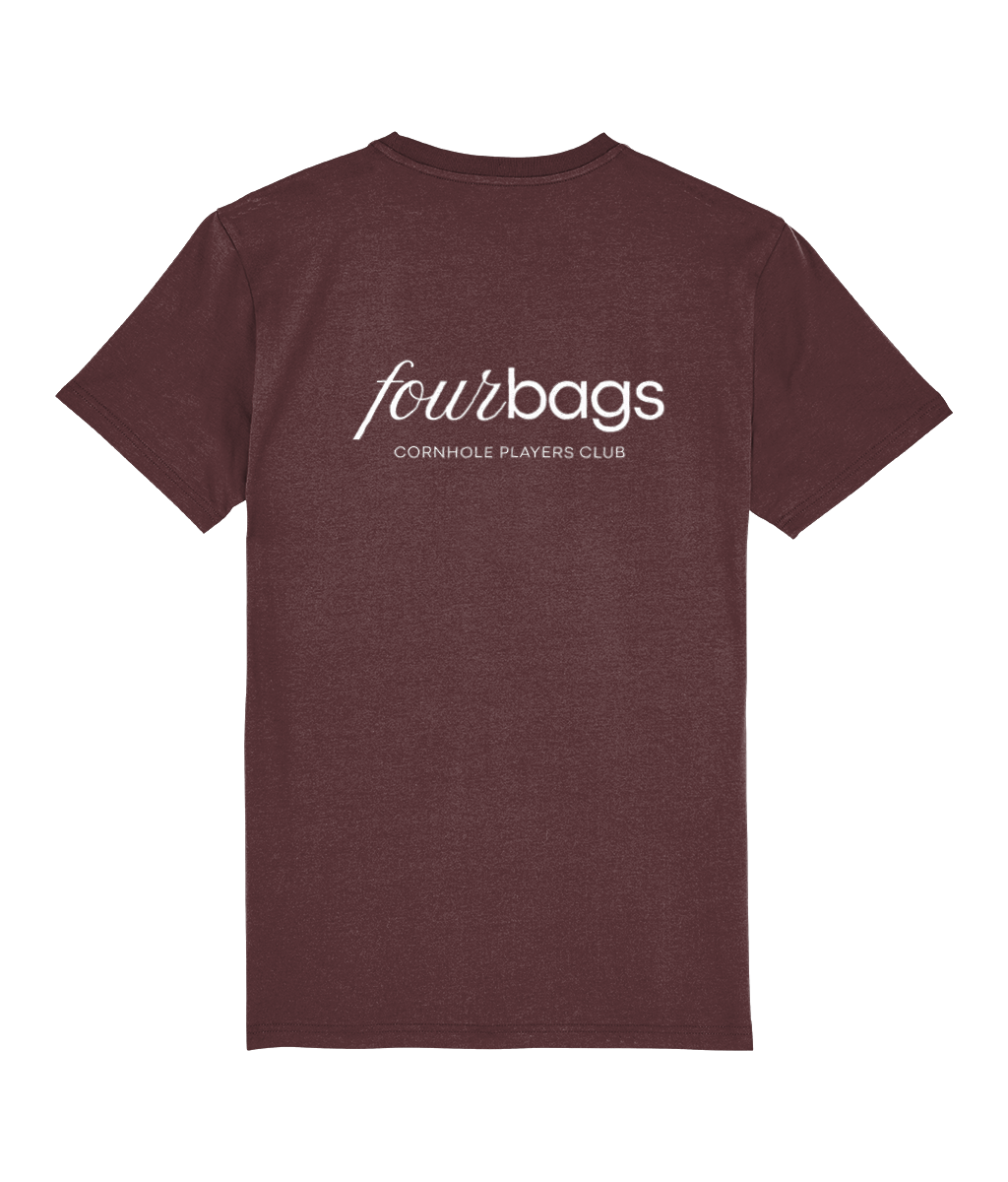Unisex Premium T-Shirt (8 Colours) Cornhole Apparel - CPC Four Bags (Logo White)