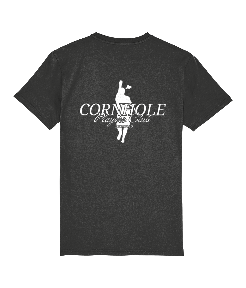 Unisex Premium T-Shirt (8 Colours) Cornhole Apparel - CPC Classic Fly (Logo White)