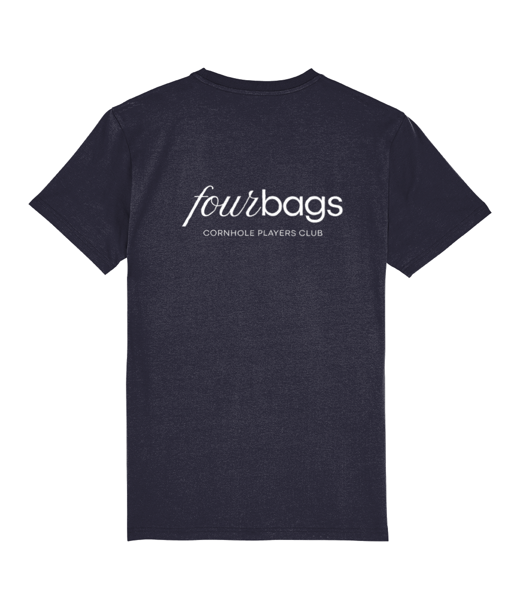 Unisex Premium T-Shirt (8 Colours) Cornhole Apparel - CPC Four Bags (Logo White)
