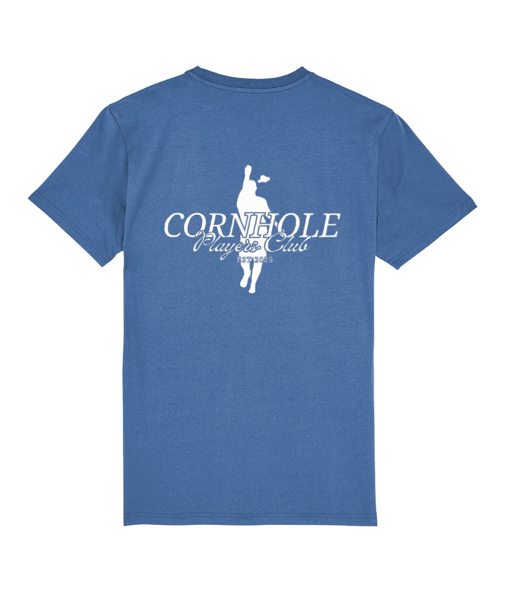 Unisex Premium T-Shirt (8 Colours) Cornhole Apparel - CPC Classic Fly (Logo White)