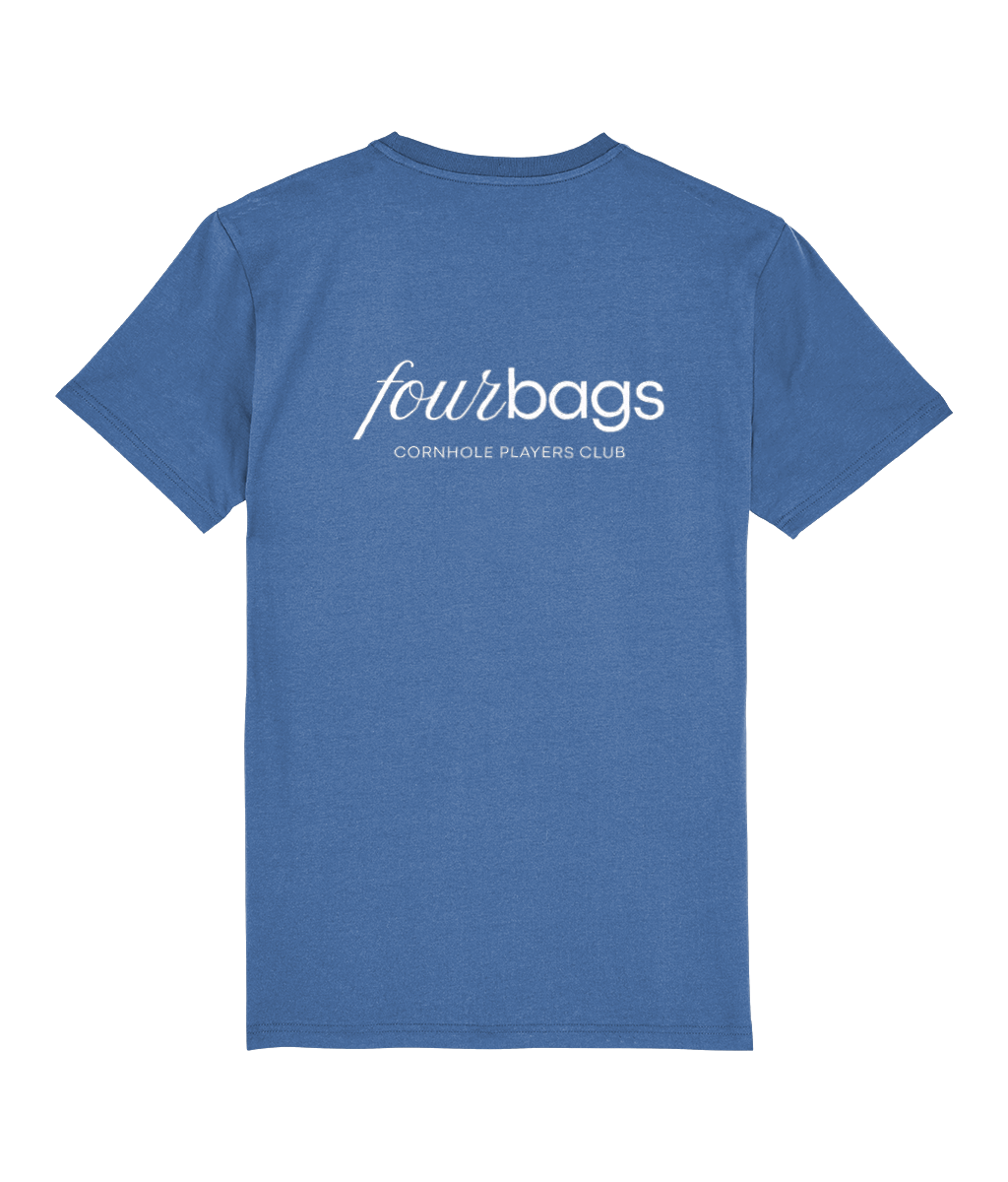 Unisex Premium T-Shirt (8 Colours) Cornhole Apparel - CPC Four Bags (Logo White)